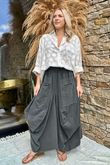 Made in Italy Dalston Needlecord Parachute Skirt Graphite /8 =